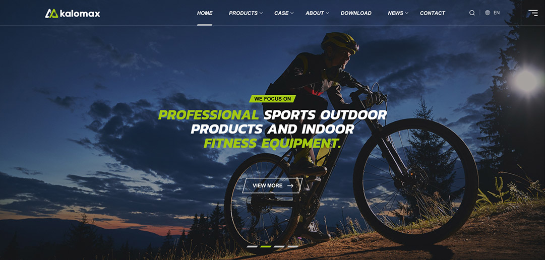 清遠Kalomax外貿(mào)網(wǎng)站設(shè)計效果圖